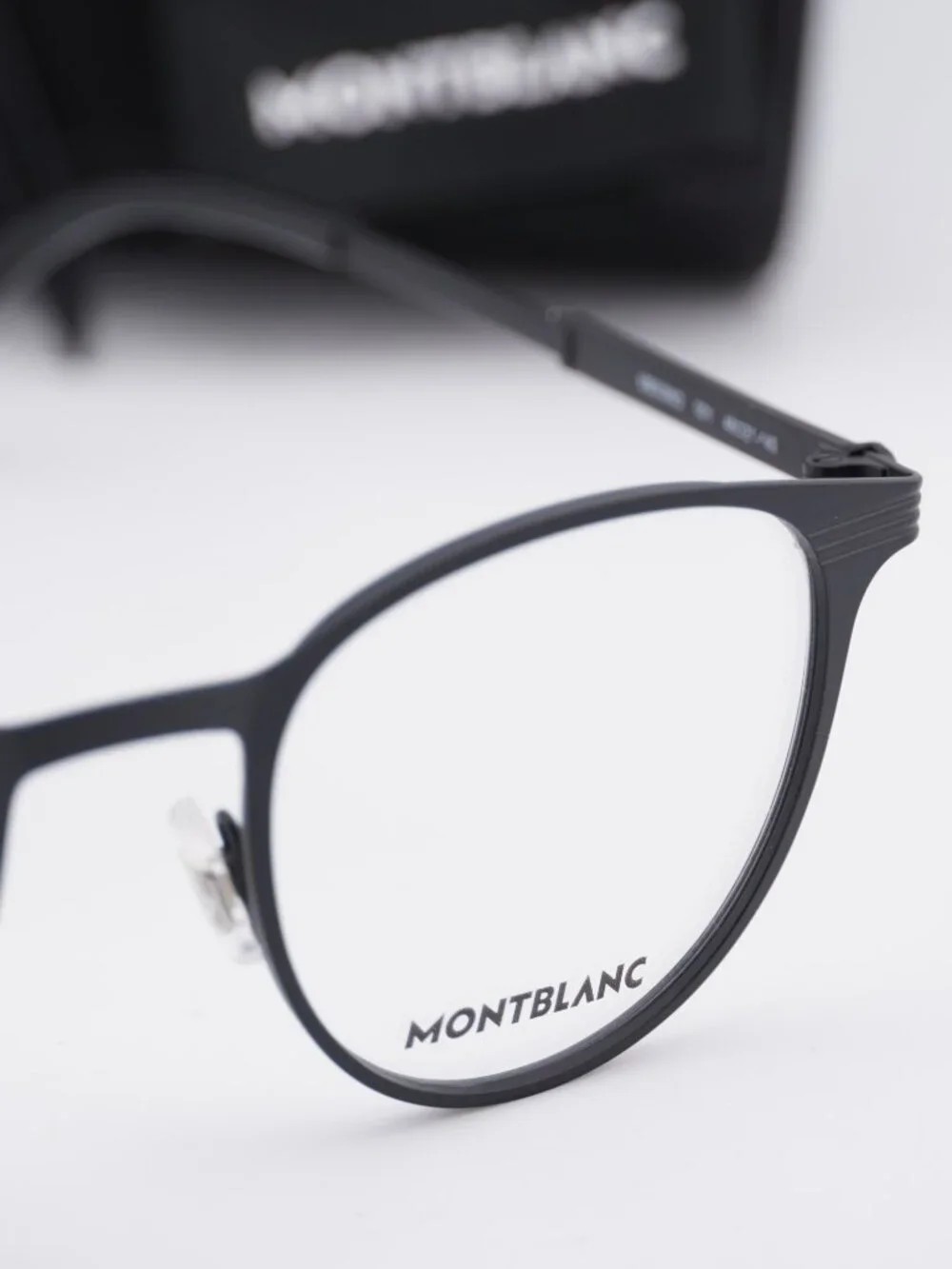 Montblanc MB0095O 001 Square Eyeglasses 48mm –  Black